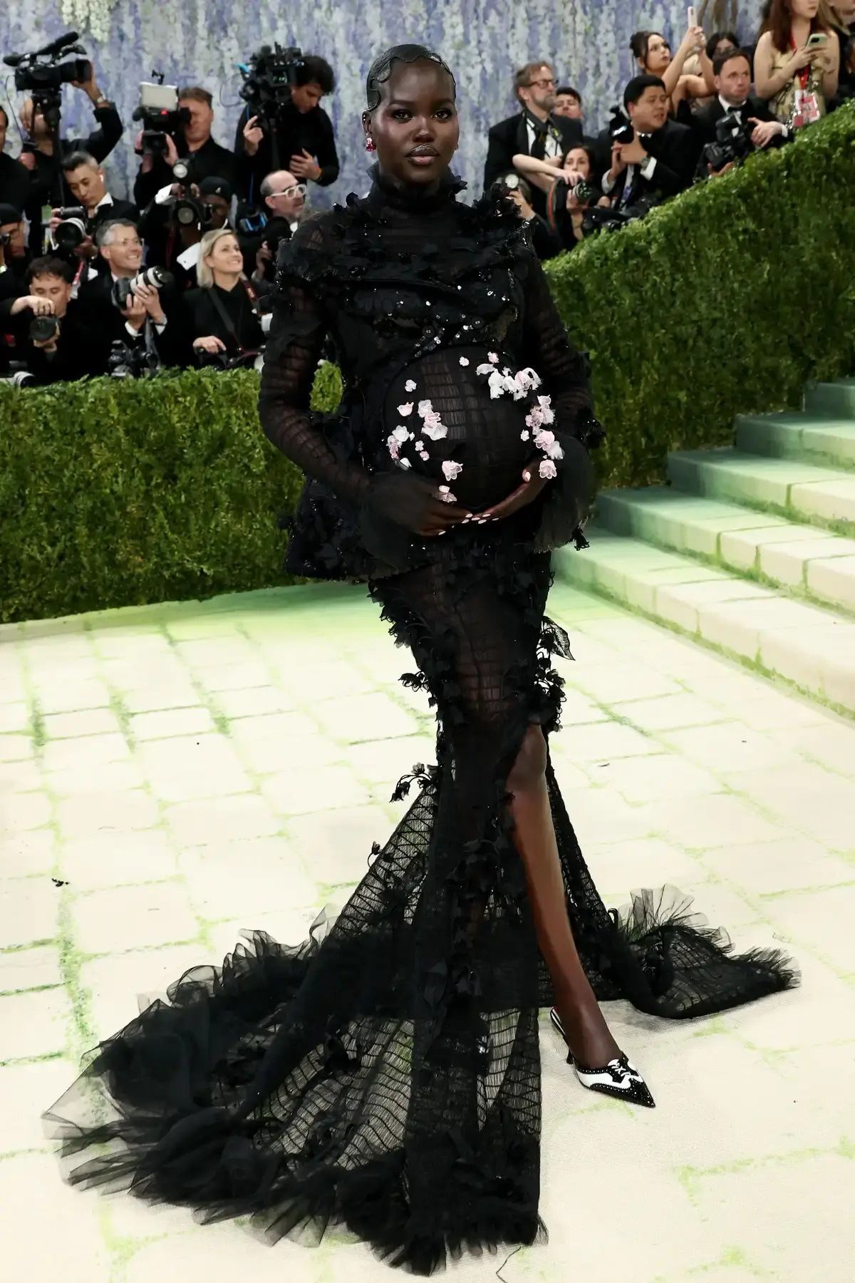 Adut Akech Honors Baby With Met Gala Gown