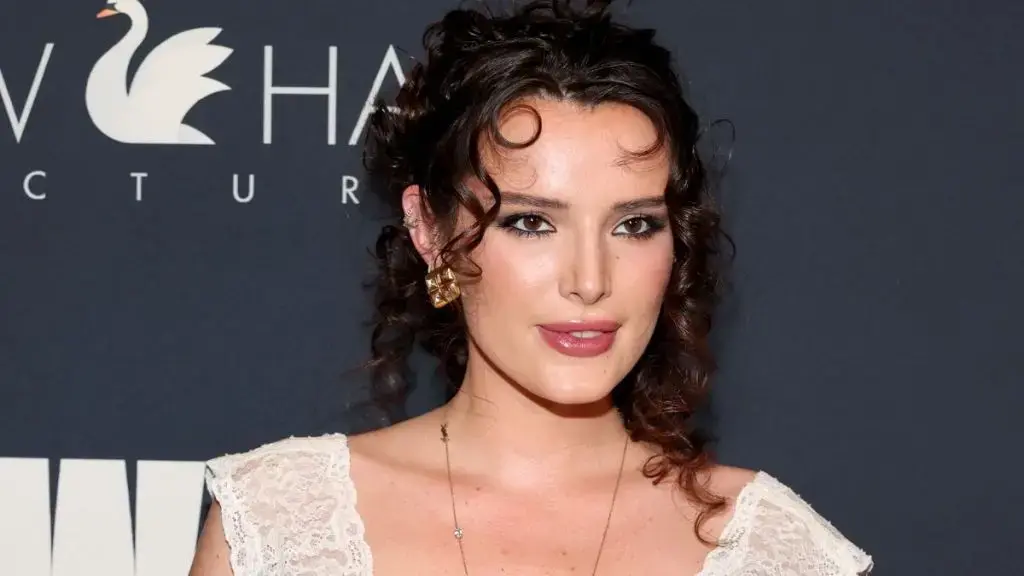 Bella Thorne Stuns in Sheer Blue Top, Showcases Bold Fashion Choice