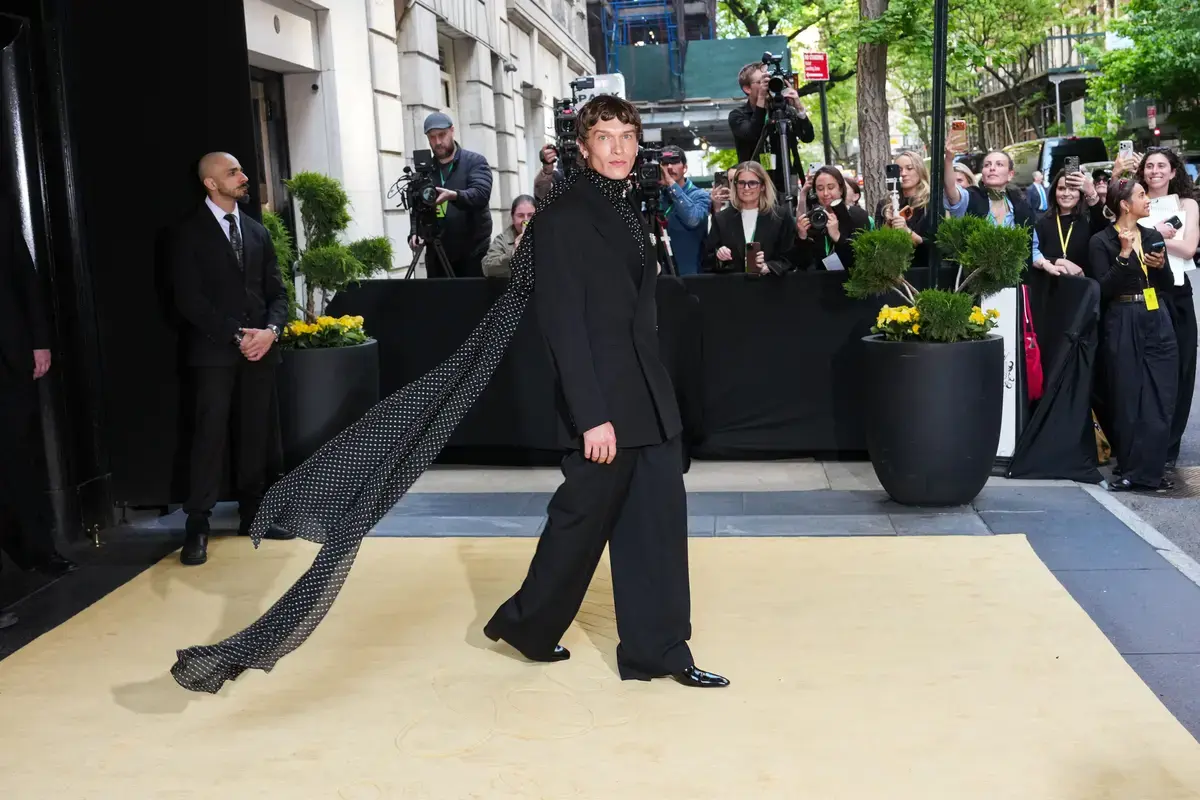 Connor Storrie Debuts Dramatic Style at Met Gala