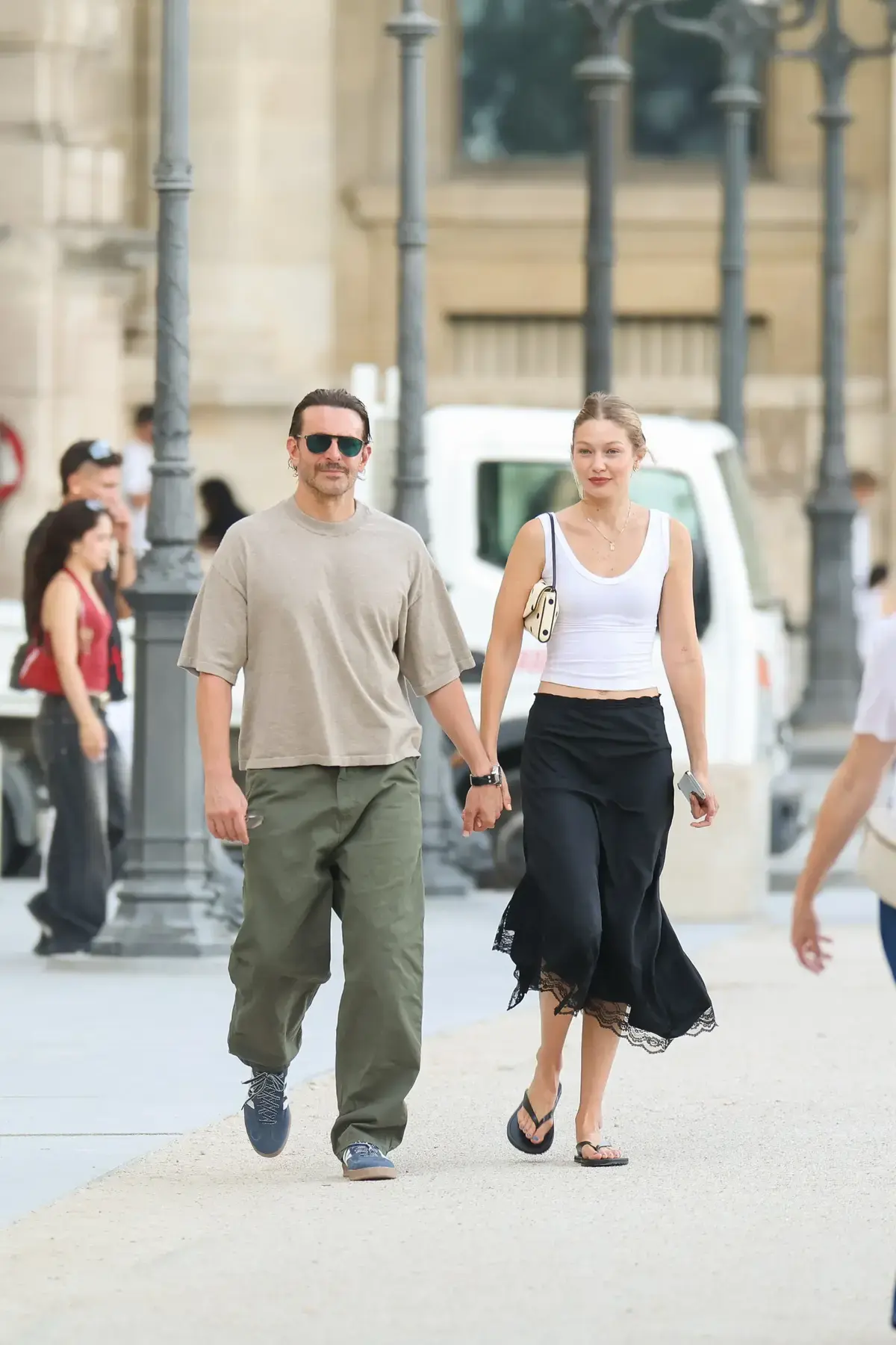 Gigi Hadid and Bradley Cooper's Coordinated Parisian Style