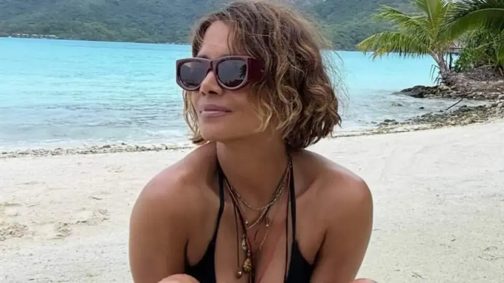 Halle Berry Stuns in Transparent Gown Ahead of 60th Birthday Celebration