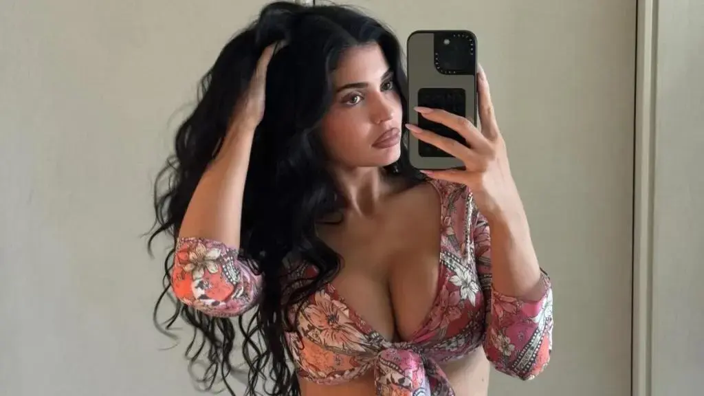 Kylie Jenner Stuns in Cutout Roberto Cavalli Gown at Jordyn Woods' Malibu Wedding