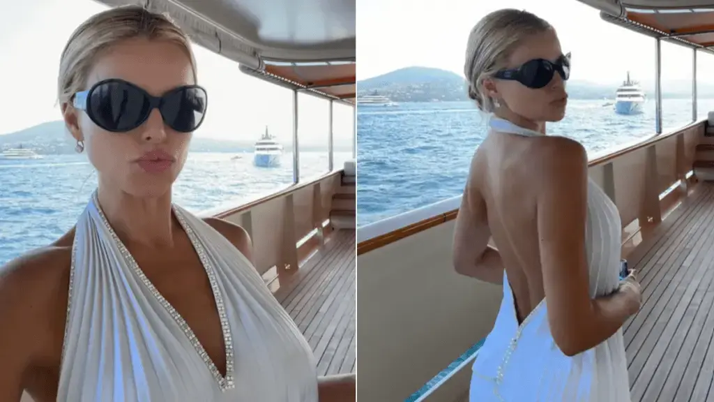 Model Brooks Nader Dons Daring Summer Ensemble