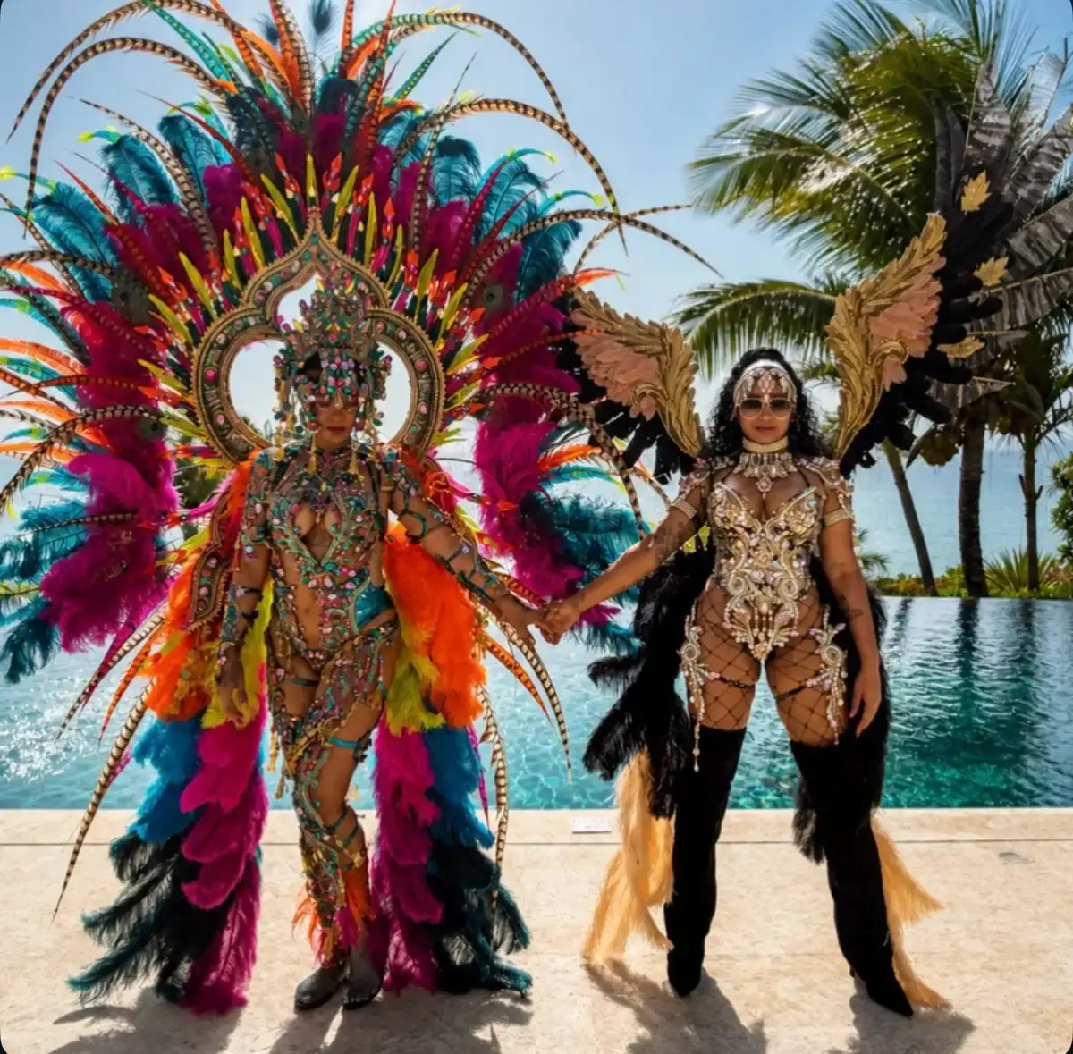 Rihanna Dazzles in Elaborate Attire at Barbados Crop Over Festival