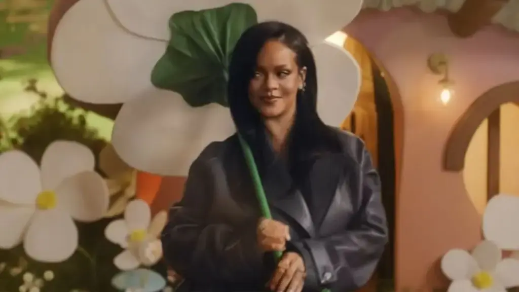 Rihanna Stuns in Sheer Purple Lingerie