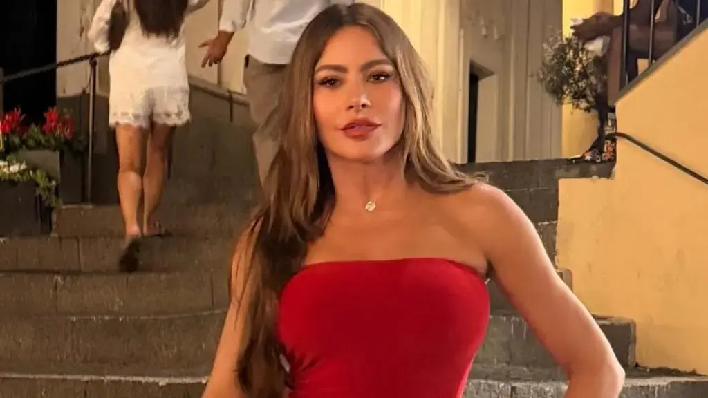 Sofia Vergara Stuns in Red for Birthday Bash