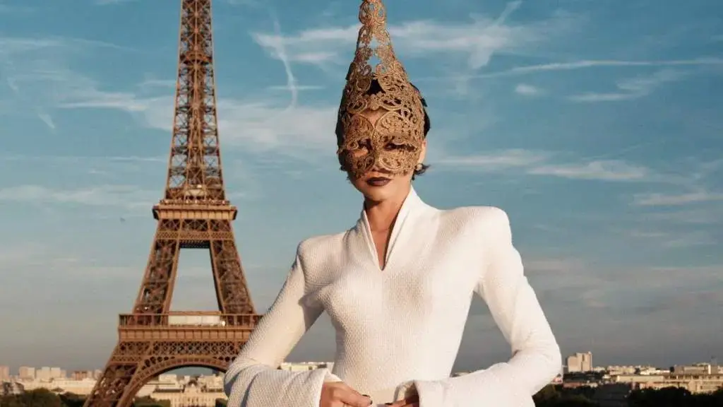 Zendaya Dazzles in Paris with Unique Ensemble and Striking Mask