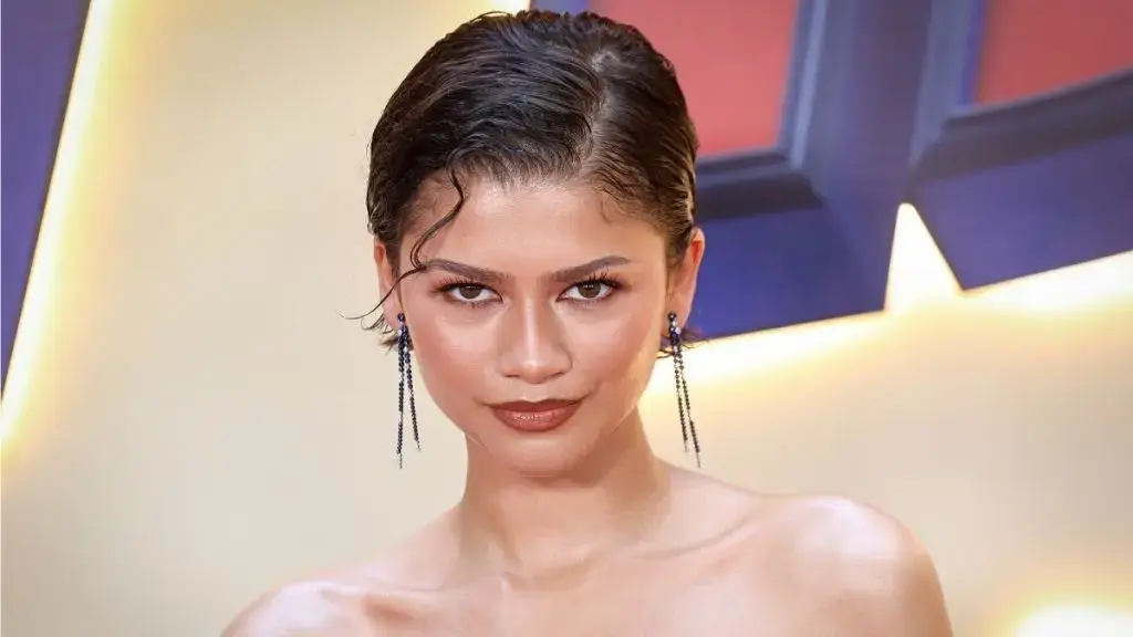Zendaya Stuns in Red Dress with Daring Cutout