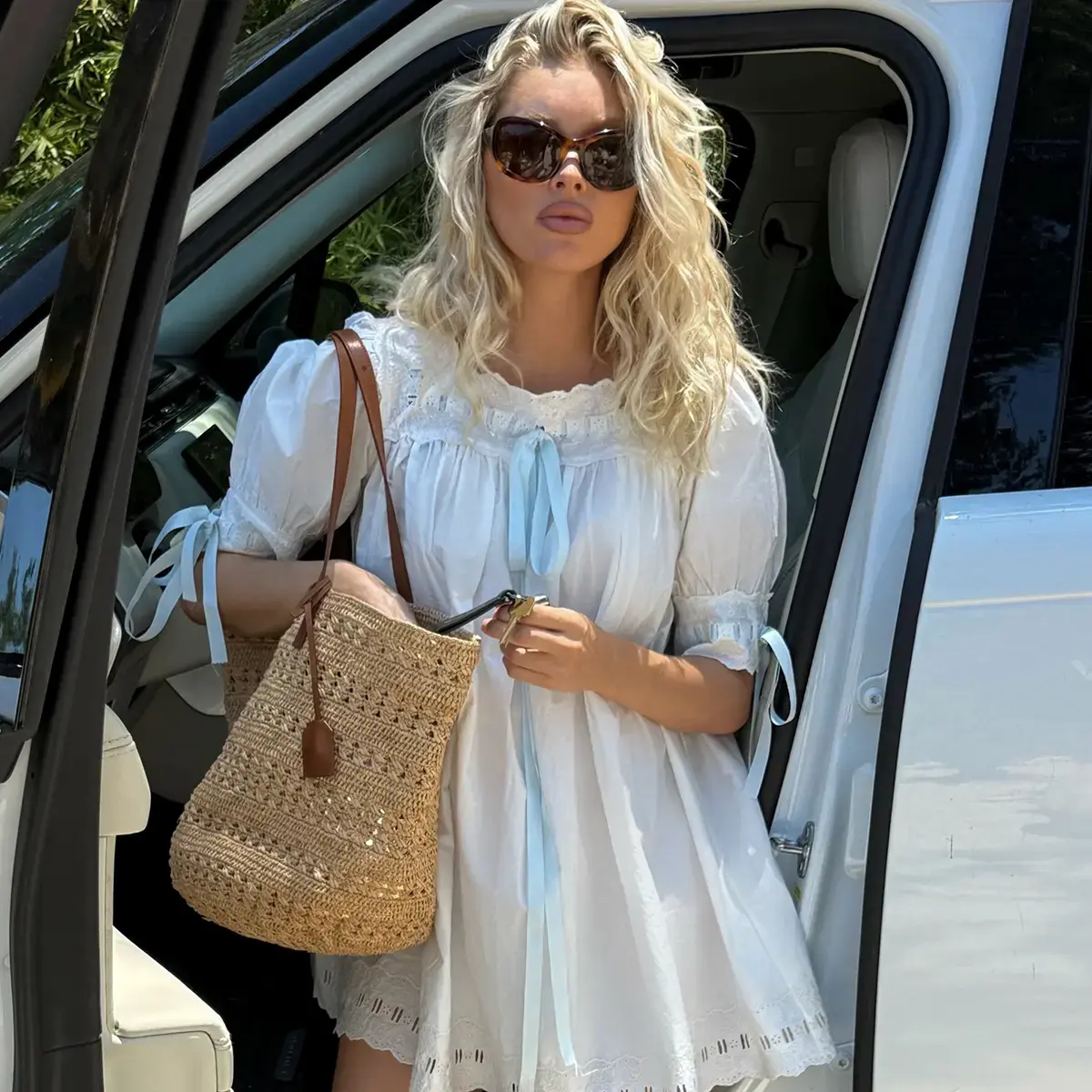 Babydoll dresses are replacing slip styles as the preferred summer silhouette