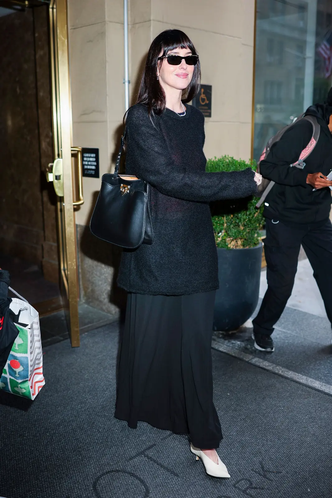 Dakota Johnson Masters the Art of All-Black Street Style