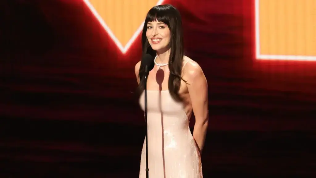 Dakota Johnson Stuns in Sheer Pink Gown at 2026 MTV VMAs