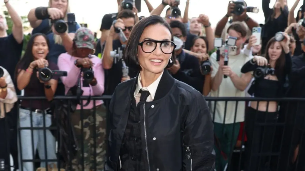 Demi Moore Makes a Bold Statement in Sheer Micro-Skirt at New York Fashion Week