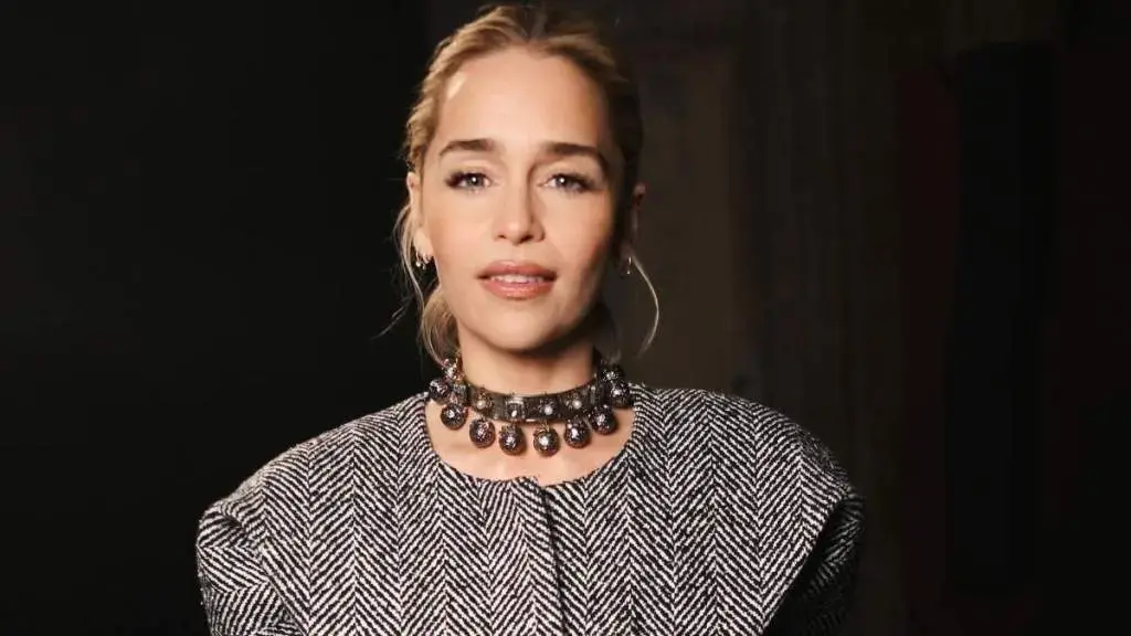 Emilia Clarke Stuns in Alexander McQueen Micro Miniskirt at London Fashion Week
