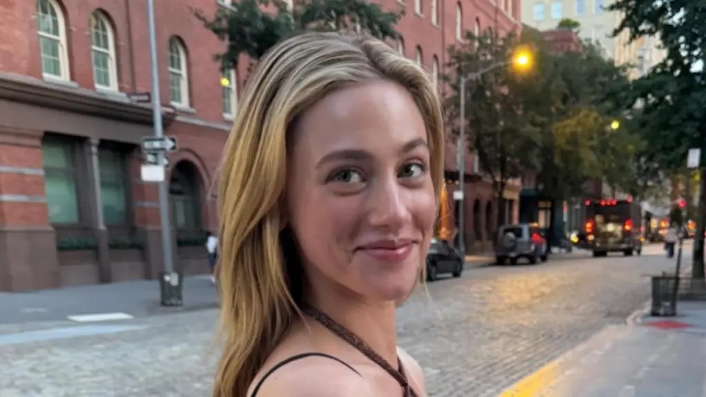 Lili Reinhart Wears Off-Shoulder Vintage Valentino for New York Times