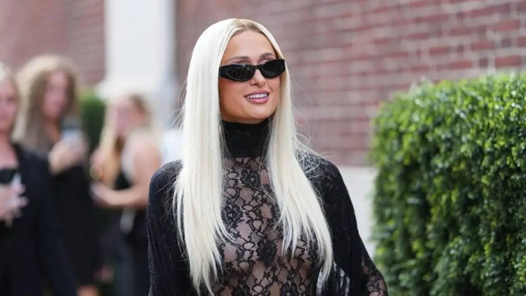 Paris Hilton Wears See-Through Gucci Dress to NYC DJ Set