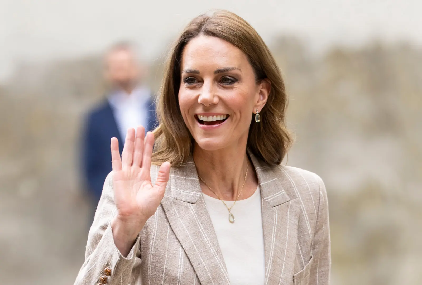 Princess Kate Debuts a New Plum Burberry Midi Dress at Windsor Castle