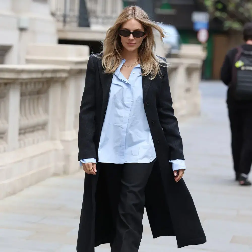 Sienna Miller’s Mango Coat Sparks a High‑Street Frenzy Ahead of Autumn