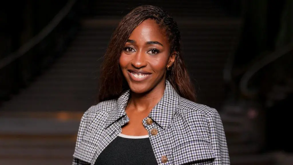 Ayo Edebiri Dazzles in Chanel Micro Minidress at Paris Fashion Week