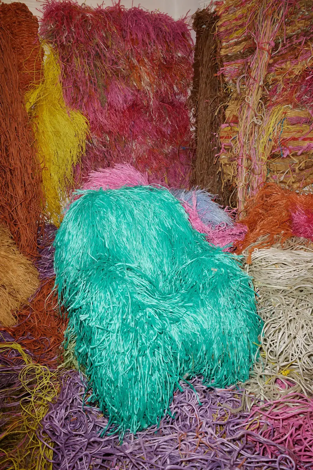 London artist Fleming transforms salvaged twine into sought-after sustainable luxury chairs.