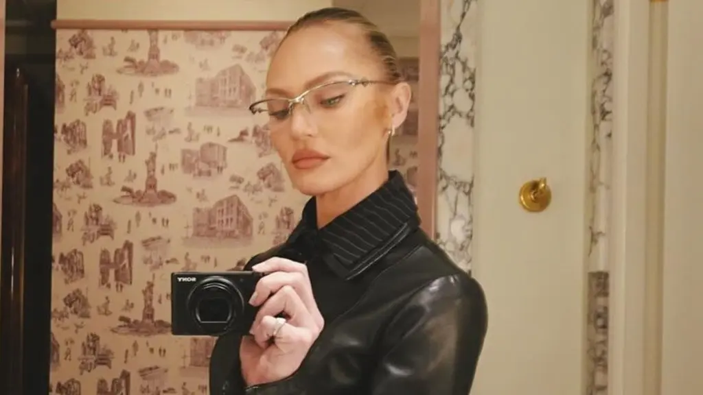 Candice Swanepoel Turns Heads in Sheer Pink Lingerie at Victoria's Secret Show