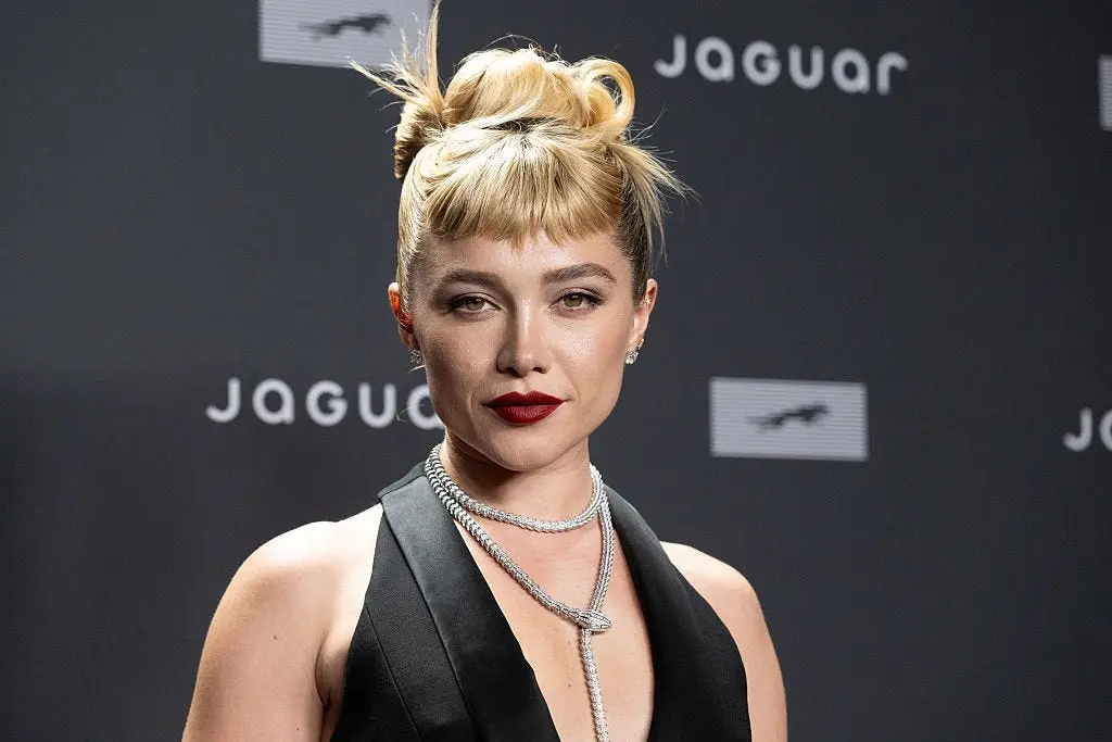 Florence Pugh Debuts Baby Bangs at Jaguar Event in New York City