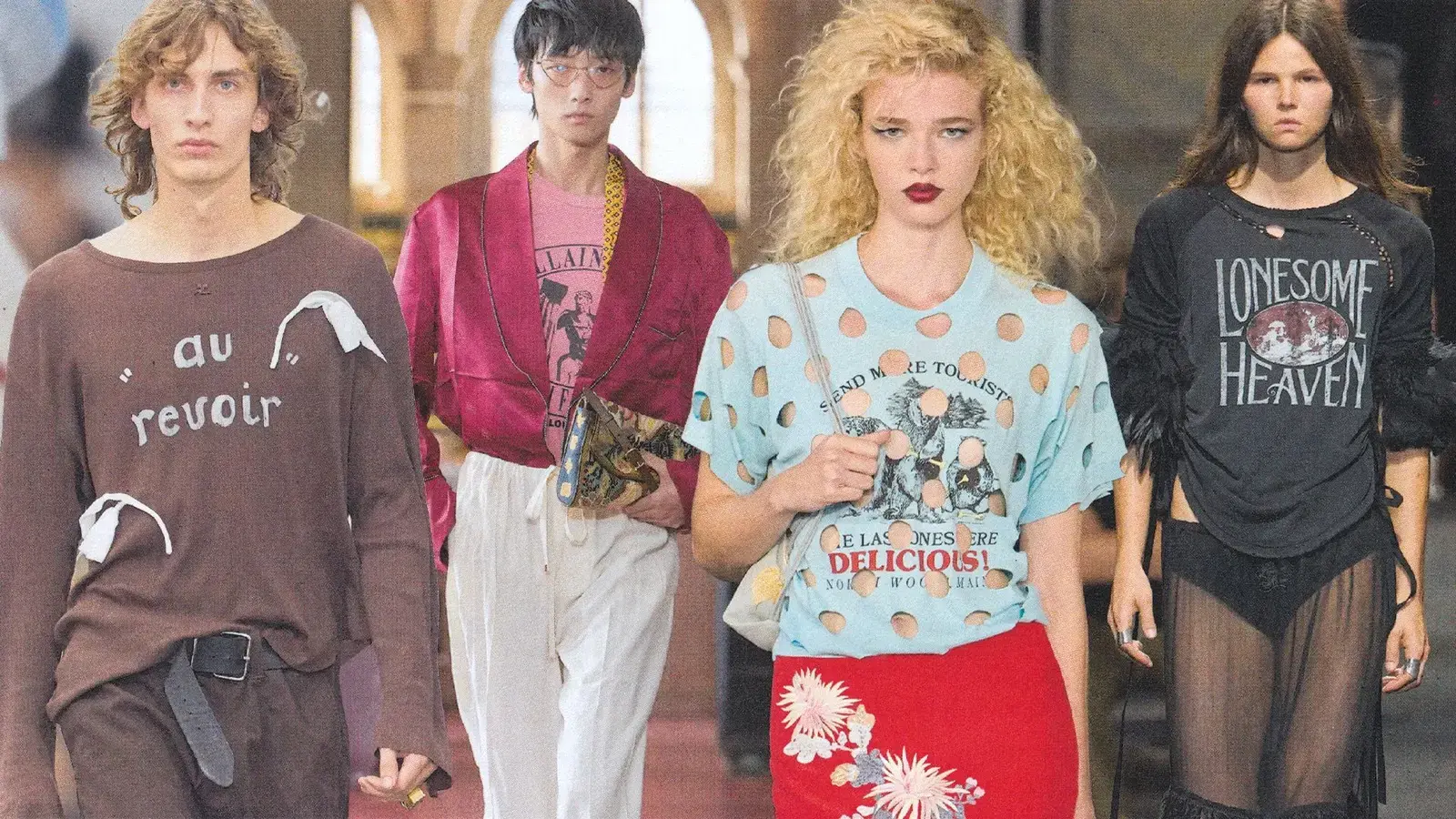 Graphic T-Shirts Take Center Stage at 2027 Spring Fashion Shows