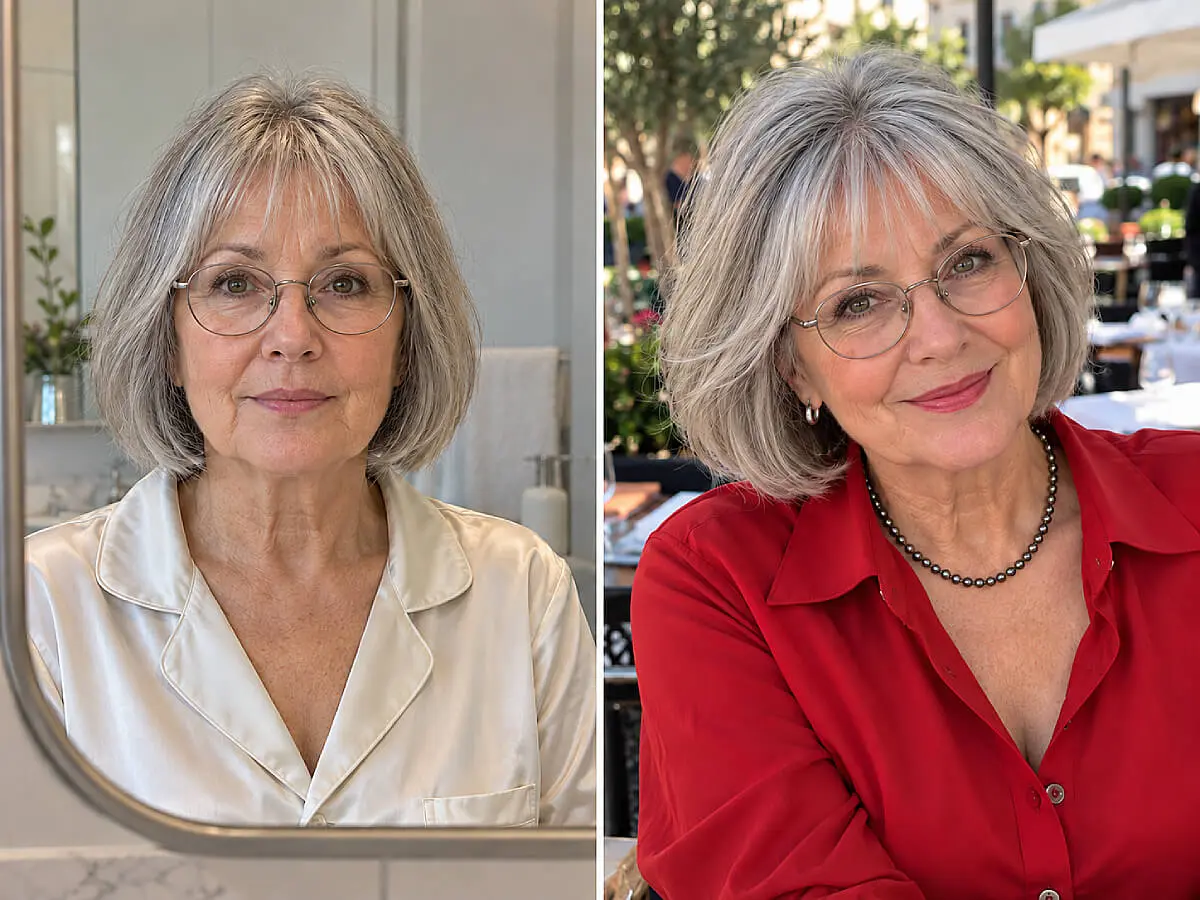 How to Keep Wispy Bangs Light and Lens‑Friendly for Older Women