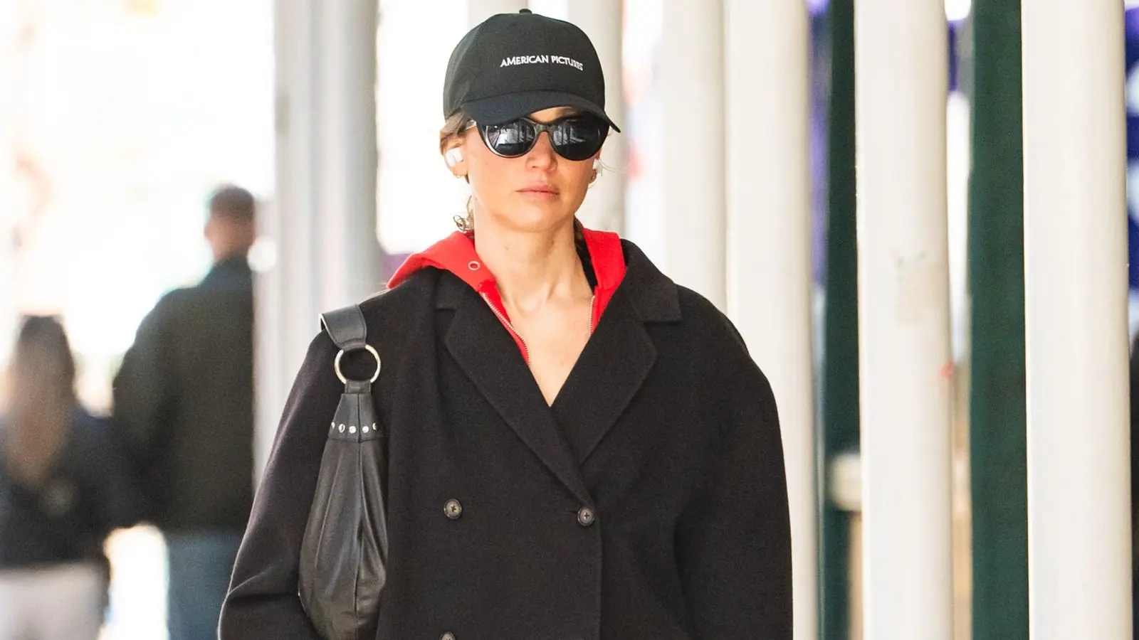 Jennifer Lawrence's Chocolate Winter Jacket Makes Leggings and Sneakers Look Chic