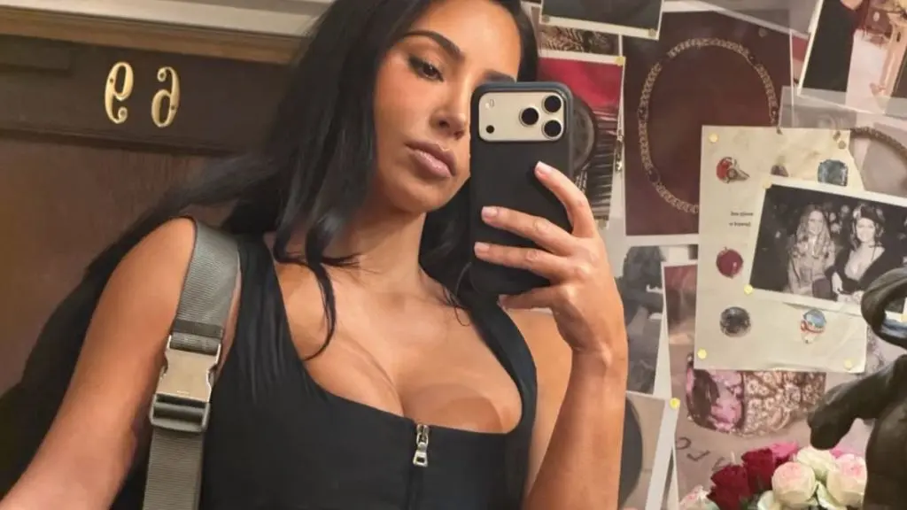 Kim Kardashian Wears Vintage Prada Corset Vest