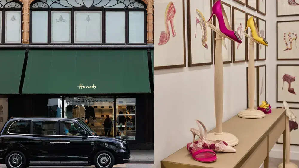 Manolo Blahnik Unveils Sketch-Filled Boutique Within Harrods' Shoe Heaven