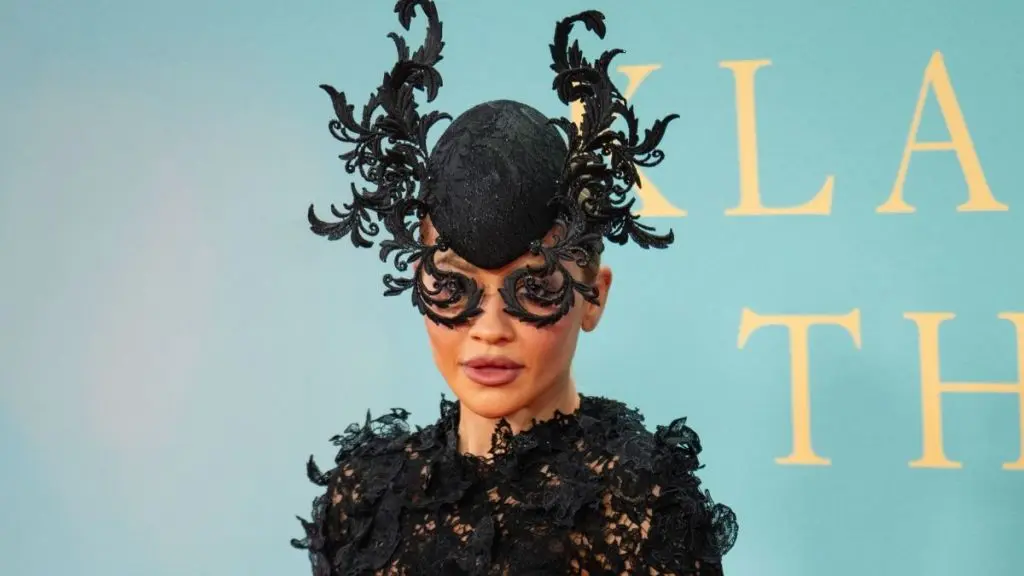 Rita Ora Stuns in Sheer Lace Couture at London Film Festival Premiere