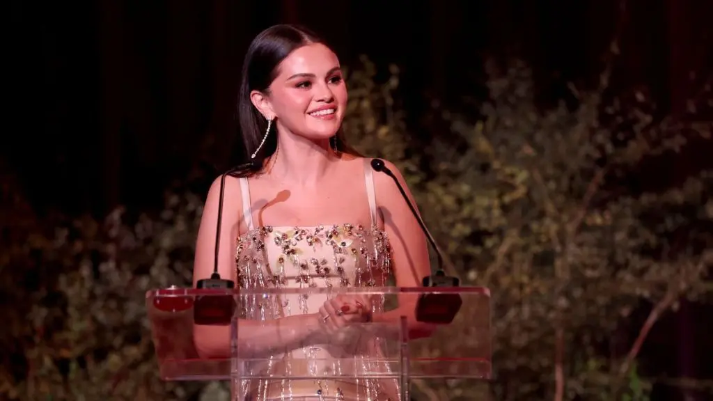 Selena Gomez Shines in Sparkling Attire at Rare Impact Fund Benefit