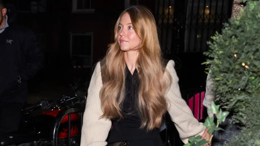 Sydney Sweeney Wears Dries Van Noten Mini Dress in NYC
