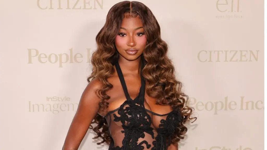 Trinity Tatum Shines in Sheer Black at InStyle Imagemakers Awards