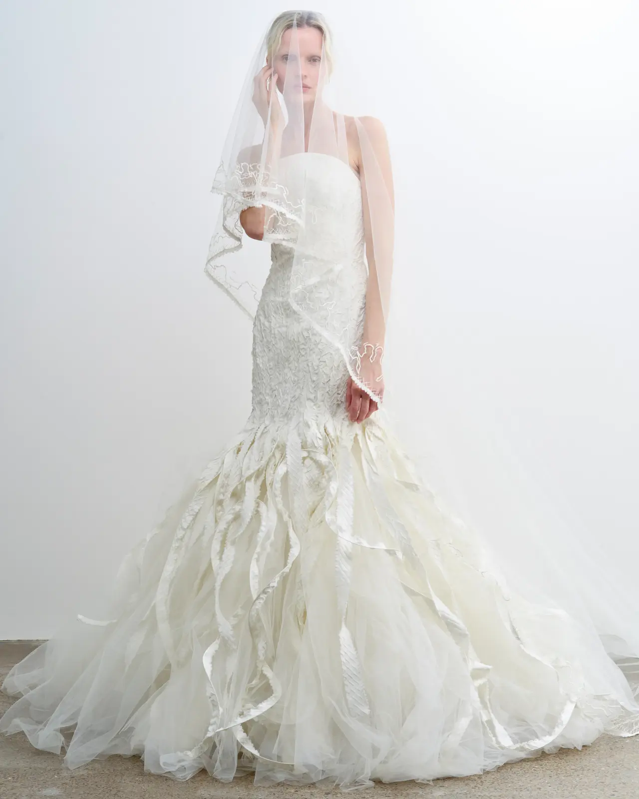 Unexpected Textures Define New York Bridal Fashion Week Trends